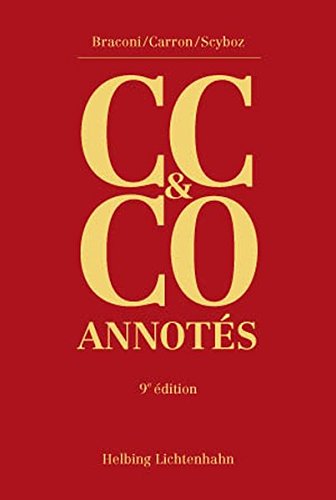 Download Code Civil Suisse et Code des Obligations Annotes - Neuvième Édition Download Code Civil Suisse et Code des Obligations Annotes - Neuvième Édition