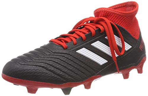 adidas Men's Predator 18.3 Fg Footbal Shoes, Black Cblack/Ftwwht/Red, 8 UK