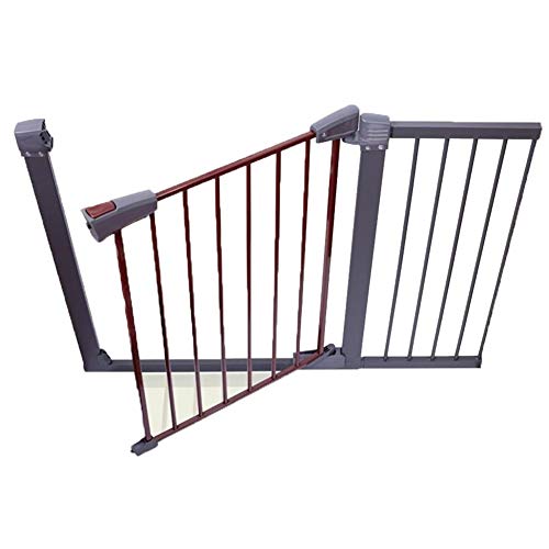 Play House Reja de Seguridad, Perro, Gato, Barrera for niños, Cerca del hogar, Divisor de habitación, Protector de Escalera, Montaje - Rojo - 76 cm de Altura (Color : 107-113cm)