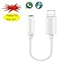 Produktbild iPhone Kopfhörer Jack Adapter Lightning auf 3,5 mm für iPhone 7 iPhone 7 Plus, iPhone 8 iPhone 8 Plus und iPhone X 10, ezzymob iPhone Lightning Connector auf 3,5 mm AUX Buchse Audio Jack Kopfhörer Kabel Adapter. (weiß)