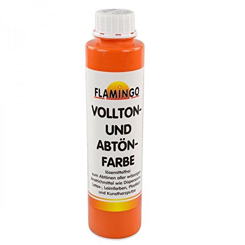 Volltonfarbe Abtönfarbe Flamingo 750ml orange Wandfarbe Farbe Malerfarbe