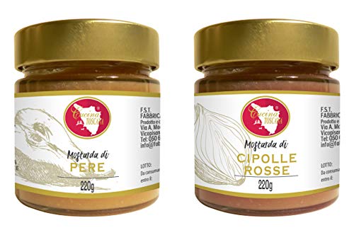 Mostarda di pere e senape + mostarda di cipolle rosse 200g