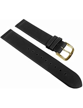 Leder Uhrenarmband schwarz Anstoß zum einklemmen/verschrauben passend zu Skagen Boccia Bering 22542G, Stegbreite...