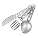 Produktbild Lixada Edelstahl Besteck Kit Tasche Gabel Löffel Cutter Geschirr Set Home Küche Camping Picknick Wandern Reise Besteck