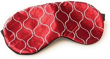 Kerafactum® Luxury Sleeping Mask/Sleep Mask for Men or Women with Innovative Design Home For A Good Night's Sleep Sleeping Eye Mask Travel Travel Expedition – Eye Mask Claret