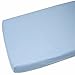 2x Cot Jersey Fitted Sheet 100% Cotton 120x60cm Blue