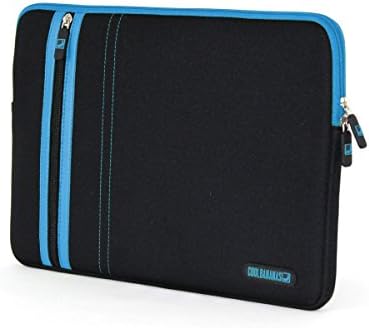 COOL BANANAS Sleeve | water-resistant neoprene case für MacBook Pro 13 inch with Retina Display | soft, slim and perfectly fitted laptop-case | additional zipper pocket for accessories | Color Black / Blue