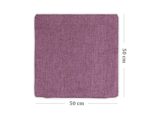 Doppelpack zum Sparpreis! 2 Kissenhüllen in Struktur-Optik – erhältlich in 23 modernen Farben und 3 verschiedenen Größen, 50 x 50 cm, altrosa - 4