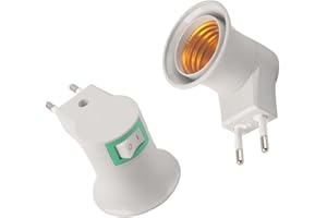 ShuoHui Lot de 2 douilles de lampe E27 - Rotation à 360° - 230 V