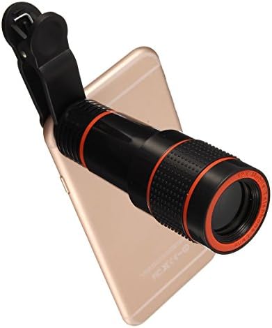 Universal 12X Zoom Lens Camera Telephoto Monocular Phone Camera Lens Kit for Iphone 6s/6/6 Plus/6s Plus / 5s , Samsung Galaxy S6 / S6 edge/S5, Note 5 /4 ,and More