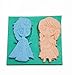 Produktbild longzang Frozen 2 Hohlraum, Ice Queen Elsa und Prinzessin Anna ART DECO Silikon Form Zucker Craft DIY gumpaste Kuchen dekorieren Clay