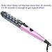CkeyiN® 360 Degree Rotation Cord Hair Rollers Curling Iron Wand Electric Ceramic Hair Curler Spiral Styling Tools (Pink)