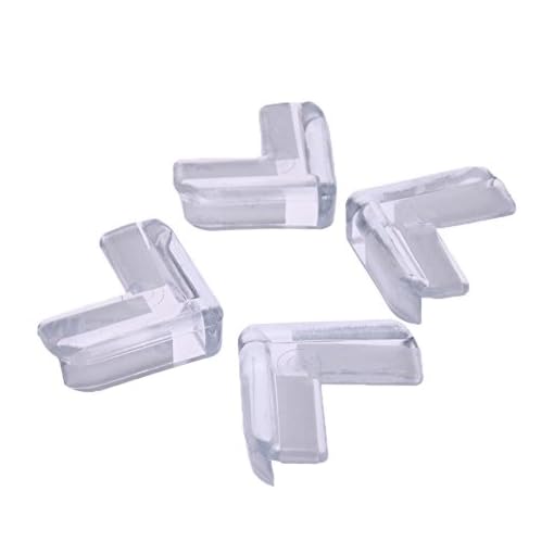 Zibuyu 4pcs Kids Baby Safety Transparent Protector Cover Table Corner Guards