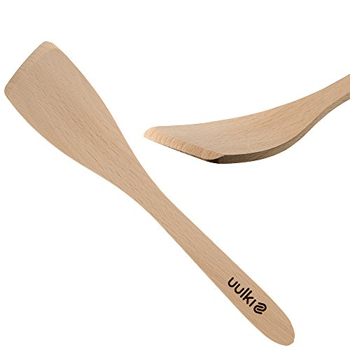 Uulki® 5-tlg. Pfannenwender Set aus Ardenner Buchenholz – Küchenutensilien hergestellt in Europa – Umweltfreundliche Bratenwender / Backschaufel / Spaten und spitzem Pfannkuchenwender /Crepes-Wender - 3