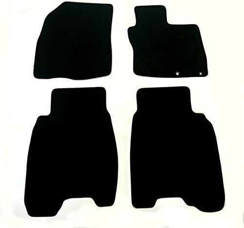 Car Mat Co Tailored Fit 4pc Black Carpet Floor Mats Car Mat Set for Honda Civic 2006-08