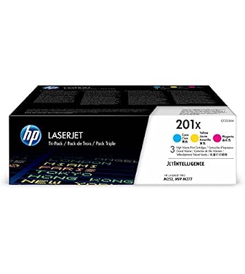 HP 201X Pack de 3 Cartouches de toner couleur grande capacité authentiques (CF253XM)