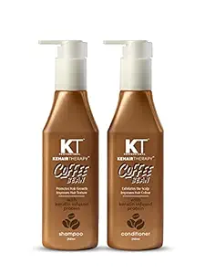 KEHAIRTHERAPY KT Professional Coffee Bean With Keratin Infused Protein Shampoo & Conditioner 500ml ( Pack Of 2 )