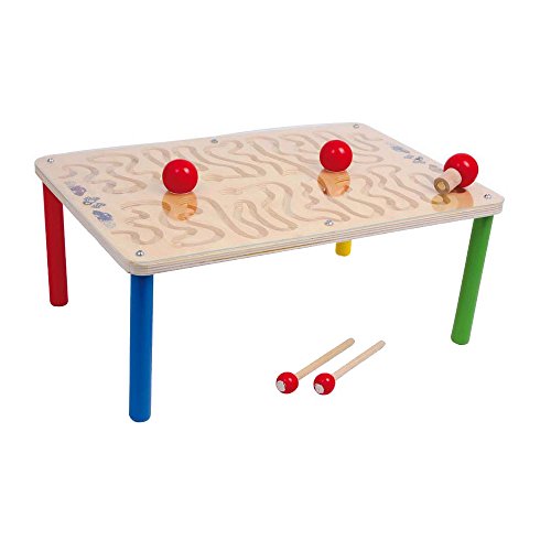 small foot 3355 Jeu d'adresse Parcours aimanté en bois, favorise la dextérité et la réactivité, dès 3 ans