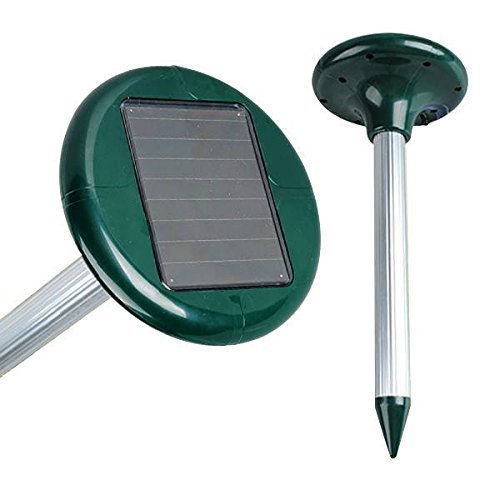 Dare Color 2 Stück Ultrasonic Solar Maulwurfabwehr, Maulwurfschreck, Maulwurfbekämpfung, Wühlmausschreck, Sonic Repeller Schädlingsbekämpfung - 3