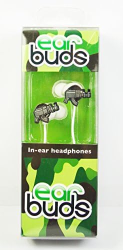 Ear Buds, In-Ear Headphones (AK-47 Shaped Earphones, Toy Machine Gun Shaped) ipod and iphone compatible, cable length 120cm, plug type 3.5mm stereo