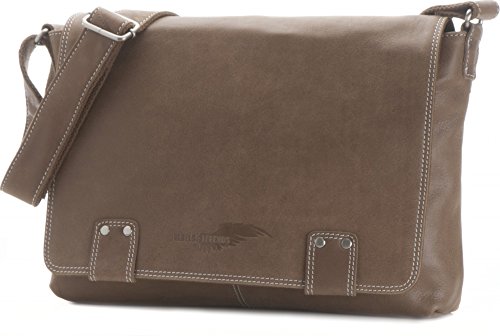 Leder Umh  ngetasche Herren Damen Messenger Bag Leder DIN A4 Ledertasche schwarz braun cognac grau blau 36 x 30 x 8 cm von REBELS   LEGENDS