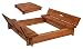 Produktbild Best-of-JAM® Sandkasten - 140x140 cm - Deckel umbaubar zu Bänken - inkl. Folie gegen Unkraut