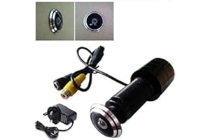 BW 1/3 "CCD 600TVL Farbe Home Door Hole Eye Peephole Pinhole Viewer Sicherheit CCTV-Kamera Tür-Viewer für 25-30mm Dicke Tür mit kostenlos UK Power