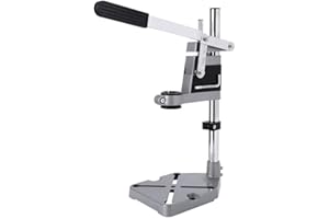 Uadme Soporte Taladro, Prensa de Banco, Taladro Vertical con Columna Redonda y Mordaza de Regalo, 150 x 240 x 400 mm, para Bricolaje, Carpintería, Reparar