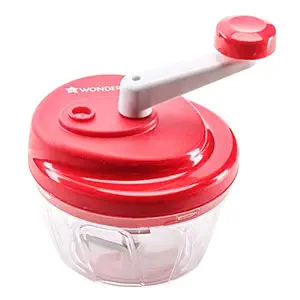Wonderchef Turbo Plastic Mini Chopper, Red