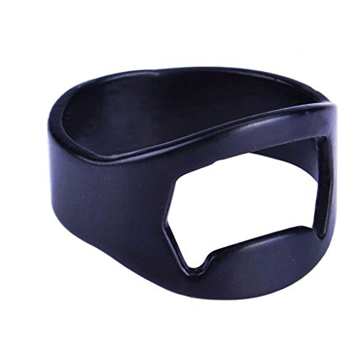 QHGstore Netter Metall-Finger-Ring-Flaschen-Öffner-Stab-Bier-Werkzeug Cap-Öffner-Remover-rot - 3