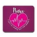 Produktbild Mauspad mit Aufschrift"Nurse I Can't Fix Stupid", rutschfest, Gummi