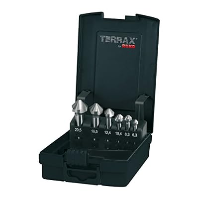 Ruko Terrax by Jeu de cône à fraiser/ébavurer DIN 335 forme C 90 ° HSS dans coffret en plastique 1, A1021 52ro