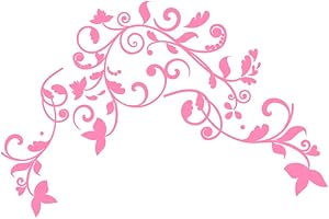 DESIGNDIVIL Autocollant personnalisé Vine of Life pour guitares et basses. Options disponibles (rose)