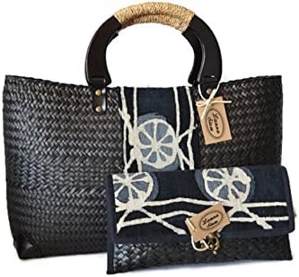 Lanna Siam® Set of Women Top Handbag With Clutch Purse Bridal Party Prom Wallet