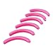Sourcingmap Rubber Lady Cosmetic Accessories Eyelash Curler Pad, Pink - 6-Piece
