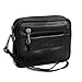 Produktbild Branco Leder - Exquisite Leder Herren Handgelenktasche, Gürteltasche, Herrentasche, Handtasche, Einzelkammer in verschiedenen Farben verfügbar - präsentiert von ZMOKA® (Schwarz)
