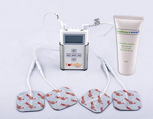 Digital Tens Machine by Totally TENS Dual Channel With 65ml Tens Gel- Natural Pain Relief