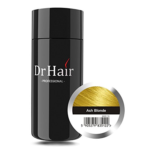 Dr Hair Fibers, Fibras de pelo, anti-caída del cabello, Queratina de pelo en pluma, Ceniza Rubio, 30g