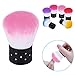 Elite99 Convenient Colourful Nail Remover Brush for Acrylic & UV Gel Polish Nail Art Decor Dust Powder Cleaner or Cosmetic Face Brush Make-up Manicure Foundation Pink