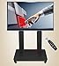 Produktbild Xue Fernbedienung Elektro-Mobilfunk-TV Display Floor Stand, TV-Warenkorb Für 65-86 Zoll LED LCD Plasma-TV Flachbildschirme Räder 360°Swivel Schlafzimmer Klassenzimmer Meeting-Raum Video-Call