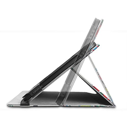 Samsung Galaxy Tab A 10.1 Hülle Case, Infiland Slim Fit Folio PU-lederne dünne Kunstleder Schutzhülle Cover Tasche für Samsung Galaxy Tab A 10.1 Zoll Wi-Fi/ LTE (2016) SM-T580N/SM-T585N Tablet-PC(mit Auto Schlaf / Wach Funktion)(Fröhlicher Baum) - 7