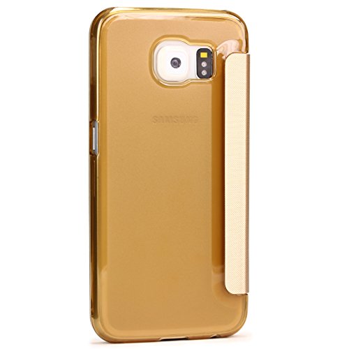 URCOVER Samsung Galaxy S6 Edge Plus Carcasa Protectora Plastico TPU en Champa a Oro Funda con Ventana Flip Case Wallet Cover Estuche Smartphone reviews URCOVER Samsung Galaxy S6 Edge Plus Carcasa Protectora Plastico TPU en Champa a Oro Funda con Ventana Flip Case Wallet Cover Estuche Smartphone