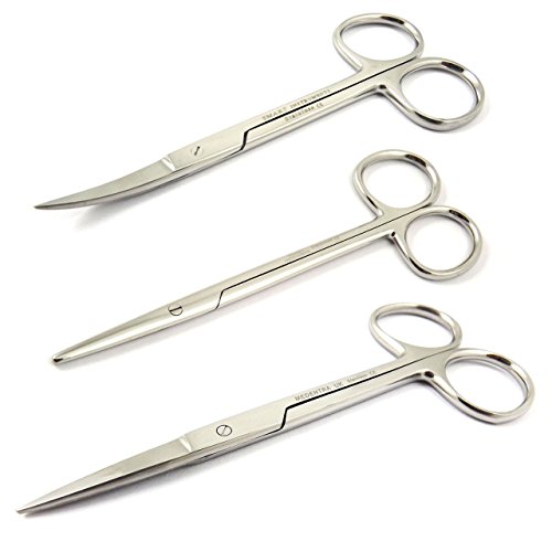 Buy Medentra Vetrinary Surgical Dissecting Metzenbaum Scissor Iris Straight & Curved Tissue