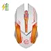Produktbild UrChoiceLtd® DunHan X7 Wiederaufladbar Kabellose Maus 2.4GHz Silent USB Mäuse Optisch Ergonomisch PC Spiel Maus für Computer (Weiß 4)