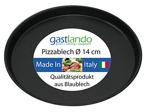 10-er Set Pizzableche Blaublech in verschiedenen Größen Gastlando (Ø 14cm)