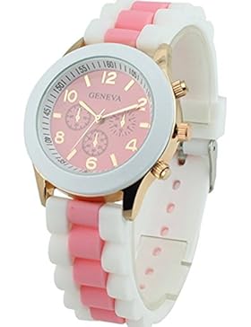 PromiseU Damen-Armbanduhr, Silikon, Quarz Band 0