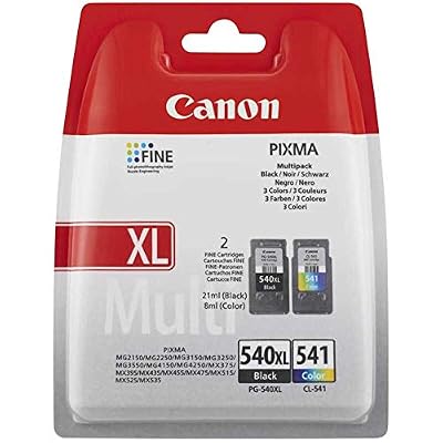 Canon PG-540BK XL/CL-541 Original Noir, Cyan, Magenta, Jaune Multipack 4 pièce(s) - Cartouches d'encre (Original)