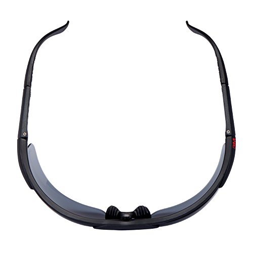 3M Schutzbrille 2751, Schutzbrille AS/AF/UV, PC, grau getönt, einstellbare Bügellänge, weicher Nasensteg - 5