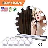✔ RECOMIENDA APLICACIONES - La luz de tocador para usos múltiples se puede aplicar al maquillaje, a la luz de relleno, a la decoración, etc. Ideal para espejo de maquillaje, pared, espejo de baño, vestidor, dormitorio, etc. No se incluye el espejo. / 3 metros de longitud completa y se adapta a la mayoría de los espejos en todas las formas: cuadrado, redondo, ovalado y más.