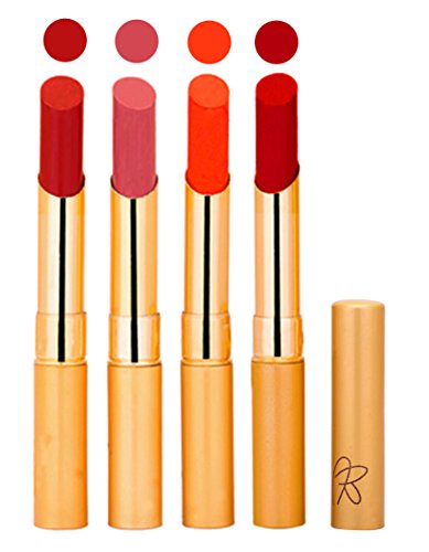 RythmX Pure Matte Long Wear Lipstick Red, Pink, Orange Lipsticks Combo Shades (Set of 4) RS.499 (58.00% Off) - Amazon